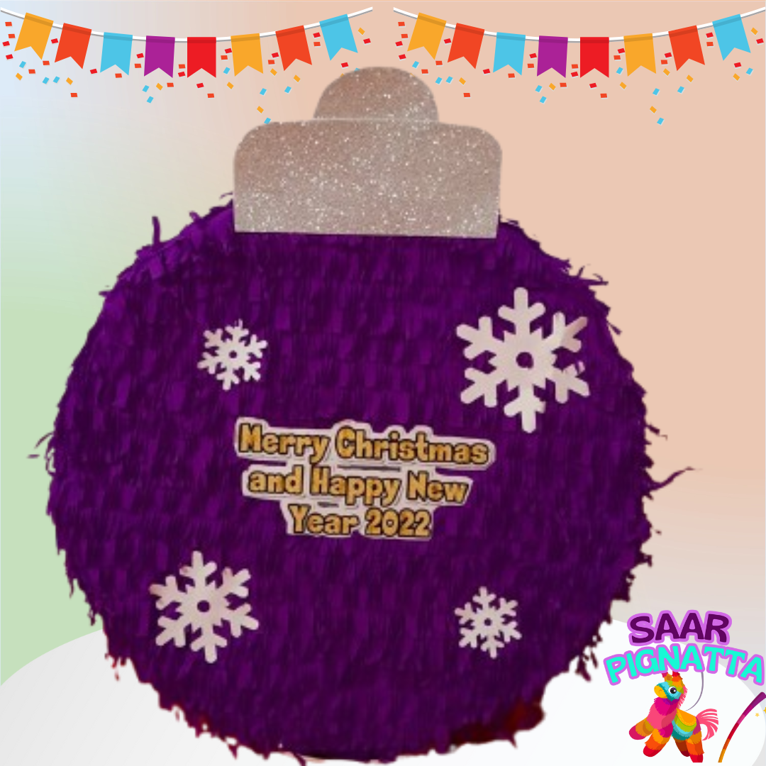Pignatta Pallina di Natale Viola